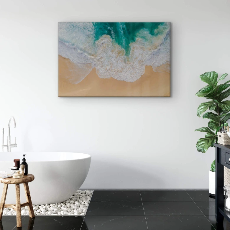 Tableau en verre acrylique Colombo - Le son de la mer 