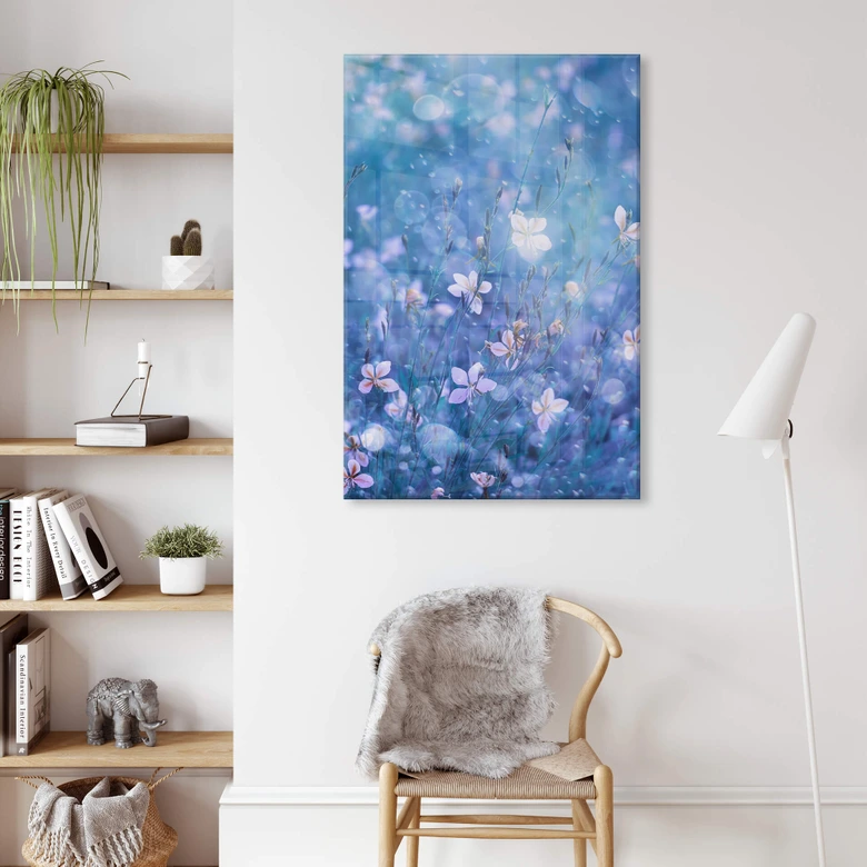 Tableau en verre acrylique Devos - la magie des fleurs 