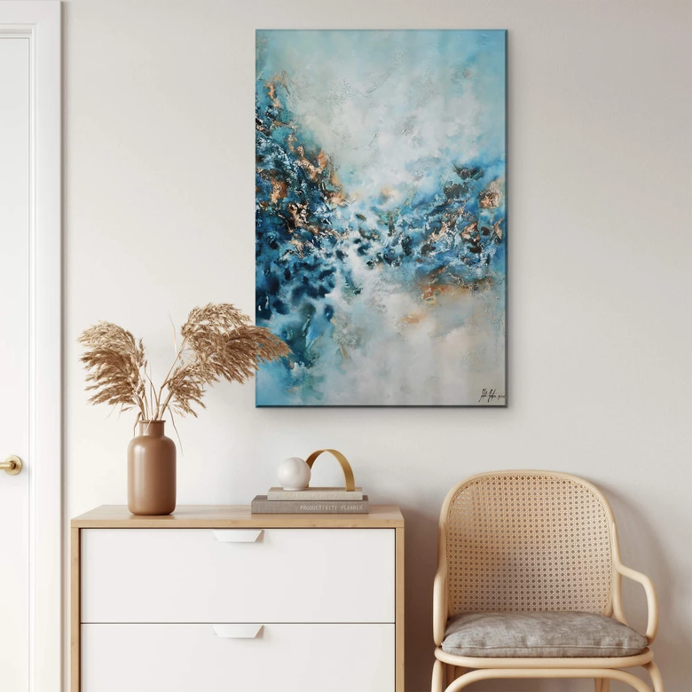 Acrylglasbild Fedrau - Blaues Wunder 