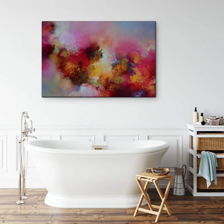 Acrylglasbild Fedrau - Farbspiel 