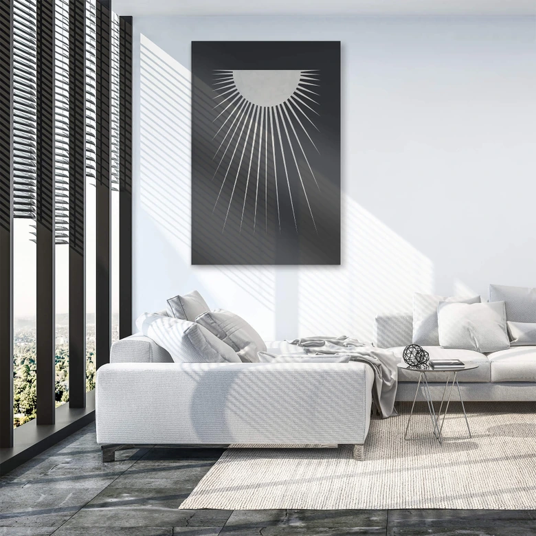 Acrylglasbild Orara Studio - Minimalistischer Mond 