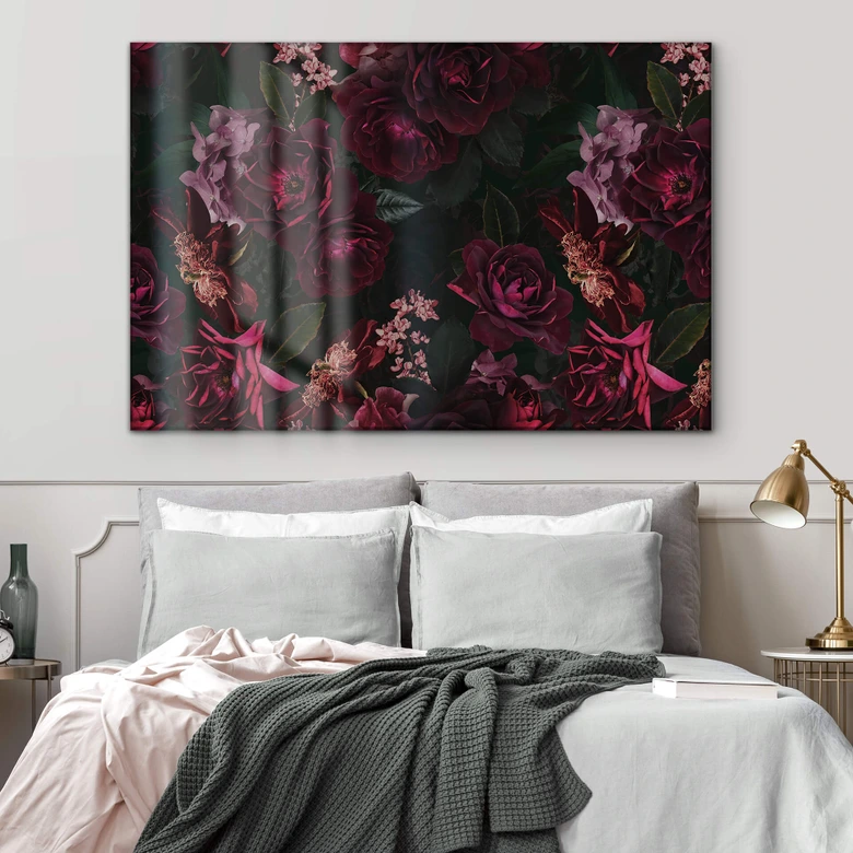 Tableau sur verre acrylique UN Designs - Fleur de Paris 