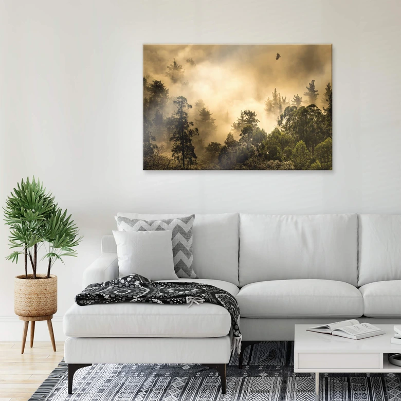 Tableau en verre acrylique Cuadrado - Clouds of Light 