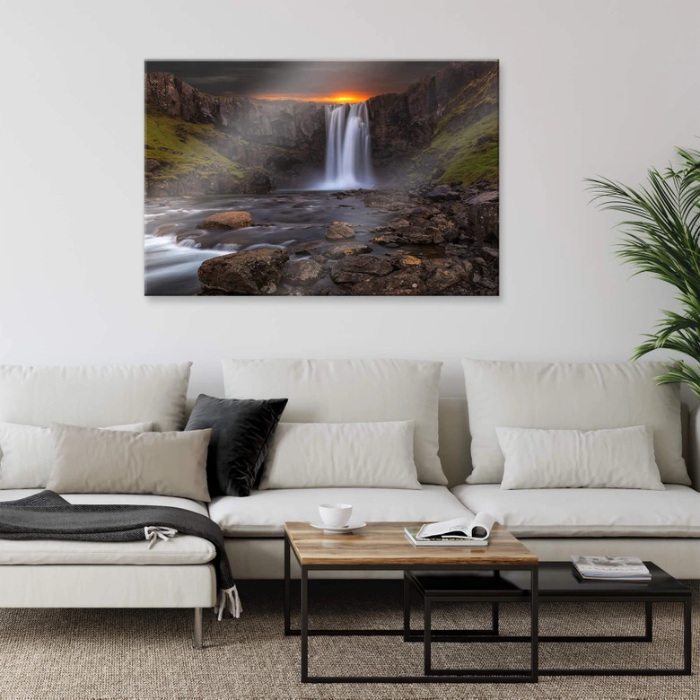 Tableau en verre acrylique Cuadrado - Stream 