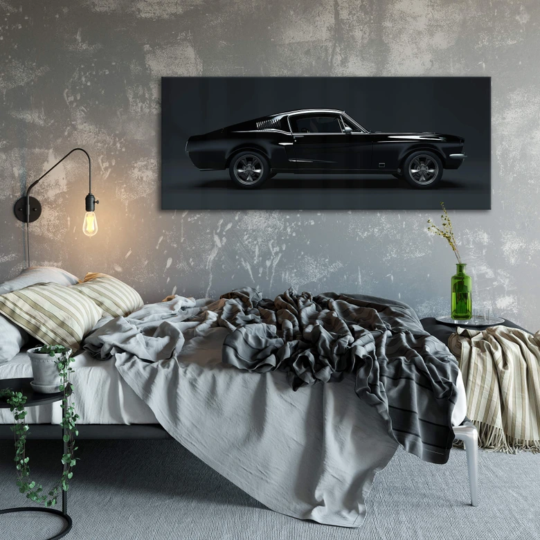 Acrylglasbild - Muscle Car - Panorama 