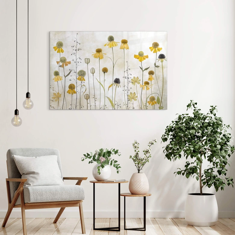 Tableau sur verre acrylique Disher - mariée au soleil 