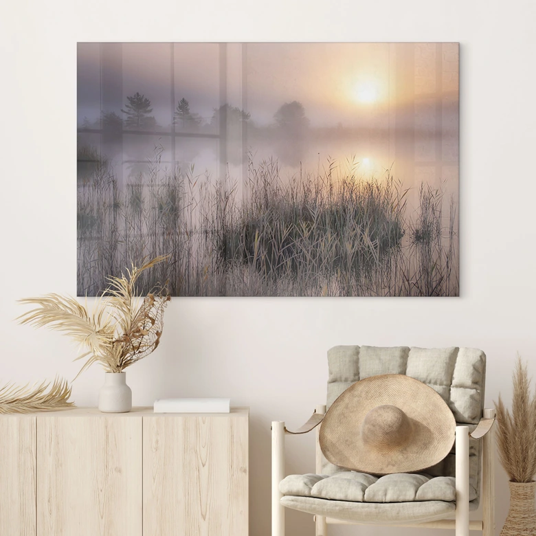 Acrylglasbild Nebliger Herbsttag - Eisenmann 