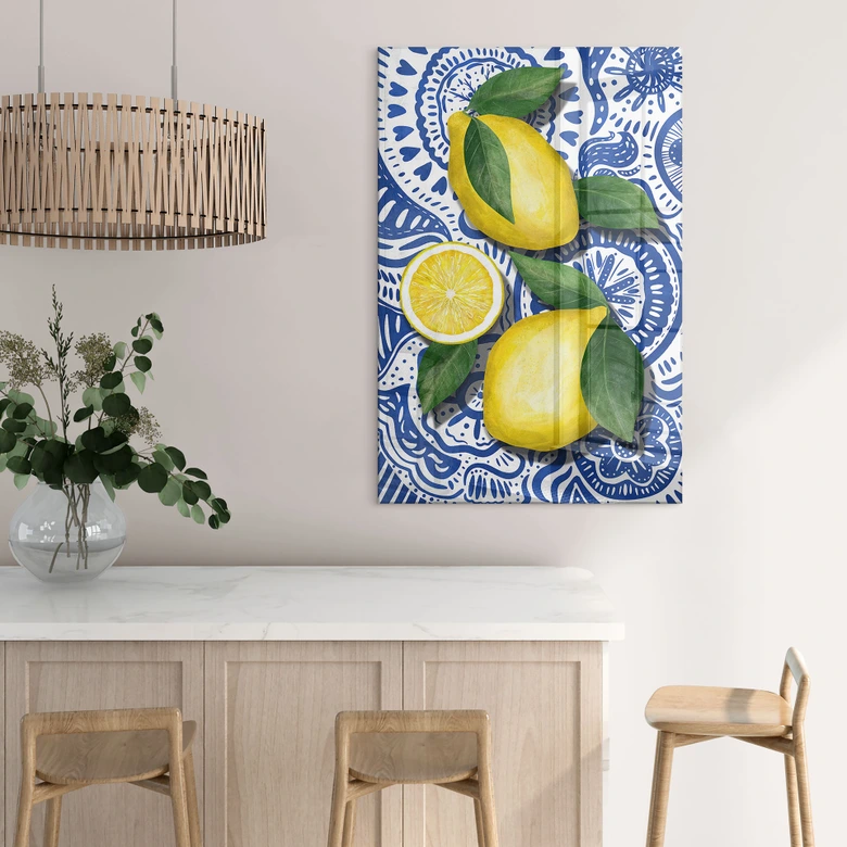 Acrylglasbild Sommer - Sizilianische Zitronen - EMELIEmaria 
