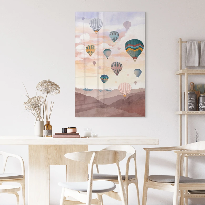 Tableau en verre acrylique - Goed Blauw 