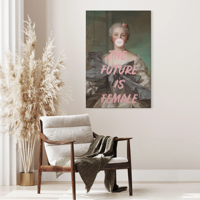 Acrylglasbild Die Zukunft ist weiblich - Grace Digital Art 