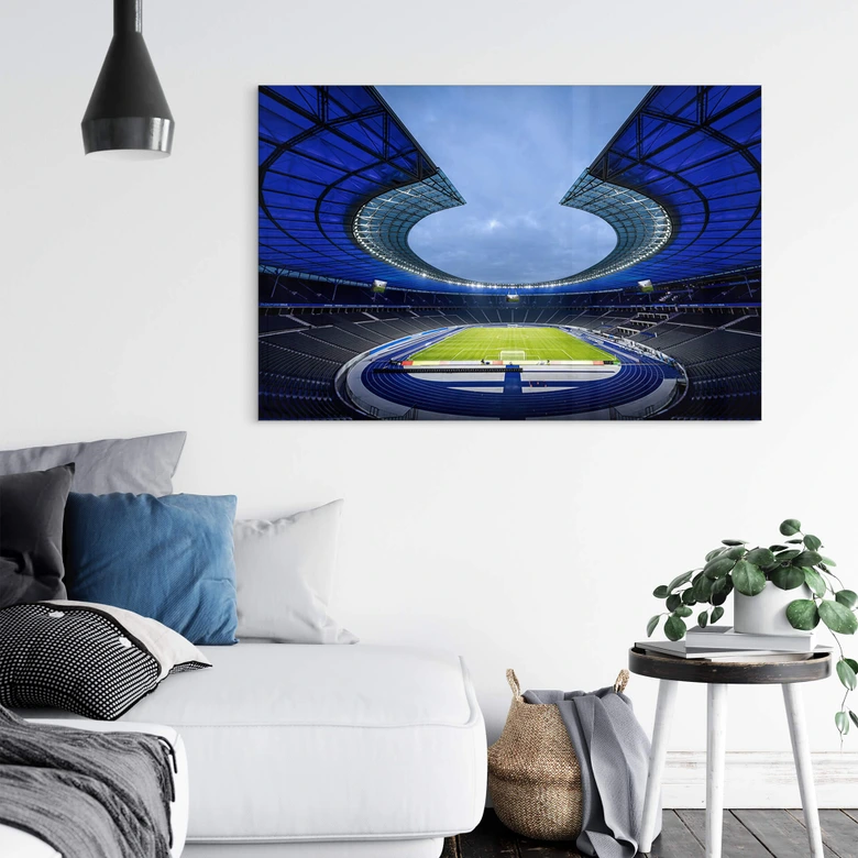 Acrylglasbild Hertha BSC Blaues Olympiastadion 