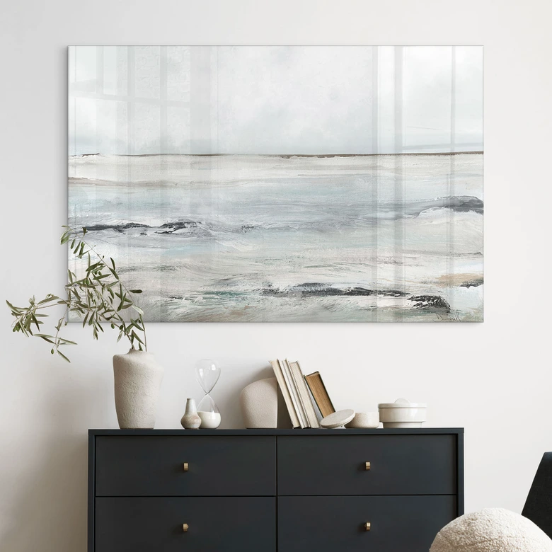 Tableau sur verre acrylique Vagues à Sandy Bay - Hobday 