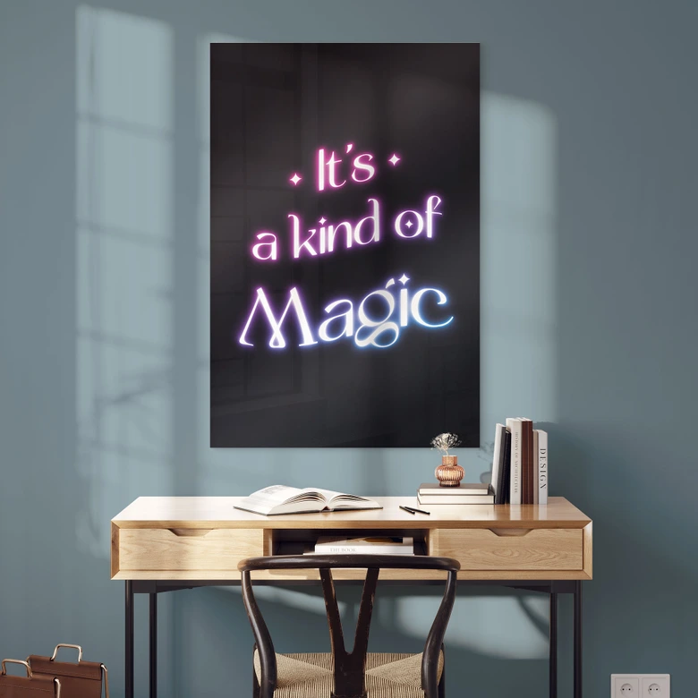 Acrylglasbild Songtext - It's a kind of magic 
