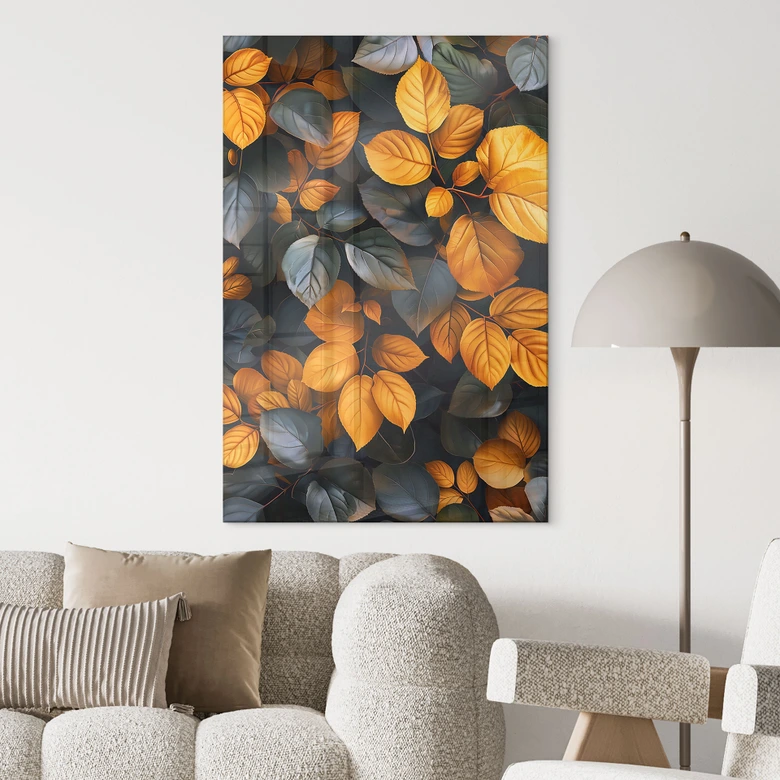 Acrylglasbild Leuchtende Blätterpracht im Herbst - Jaszke 