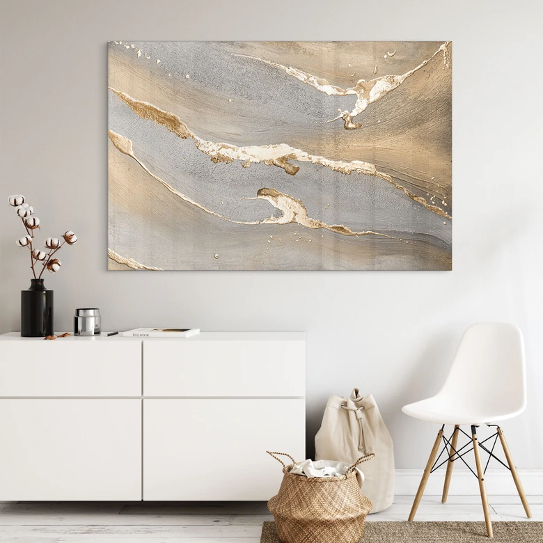 Acrylglasbild Goldener Sand - Purina-Purite 