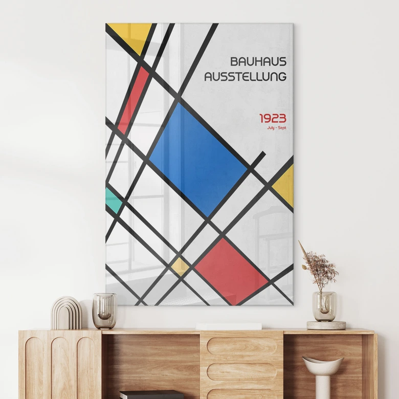 Acrylglasbild Retro Bauhaus Ausstellung 1923 - Retrodrome 