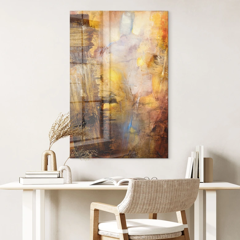 Acrylglasbild Bernsteinlicht und Schatten - Schmucker 