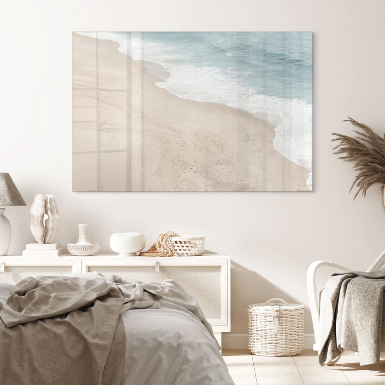 Tableau sur verre acrylique Vue sur la côte - Sisi & Seb 