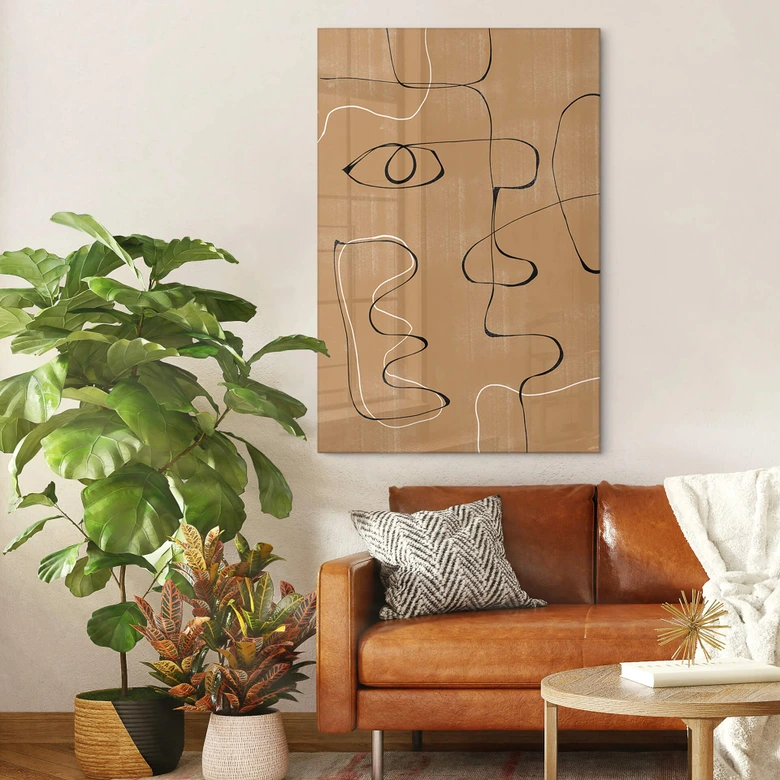 Acrylglasbild The Miuus Studio - Abstraktes Gesicht 