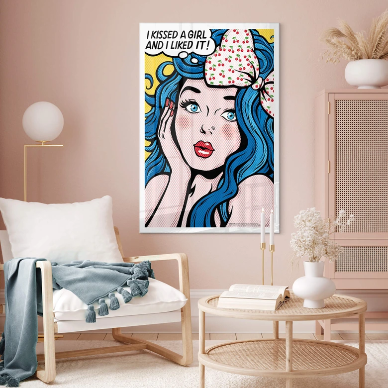 Acrylglasbild Tohmé - I kissed a girl 