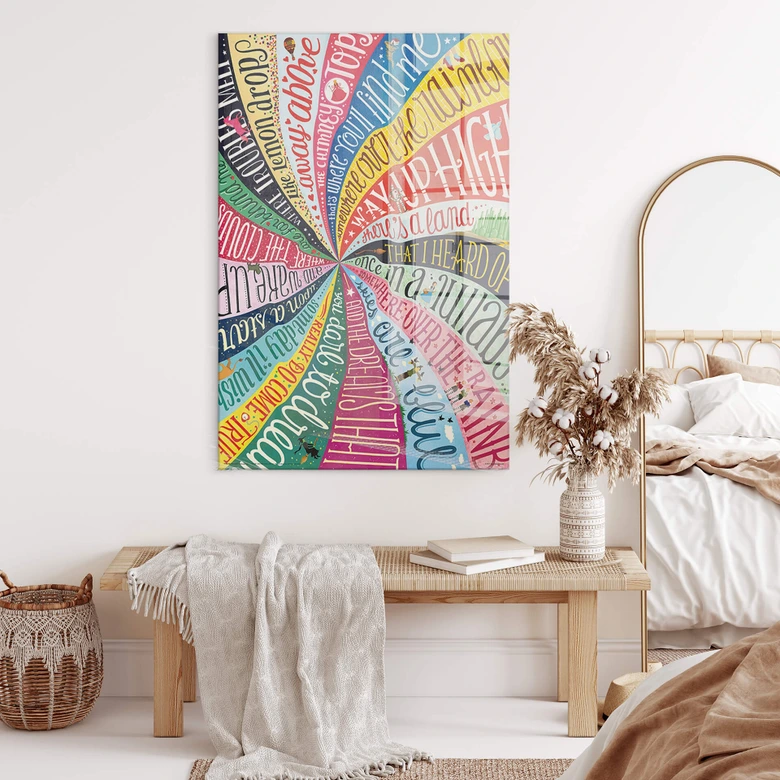 Acrylglasbild Tohmé - Over the Rainbow 