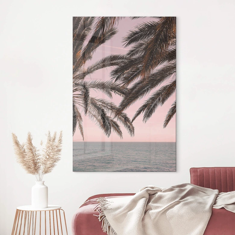 Tableau sur verre acrylique 1X Studio - Palmiers 