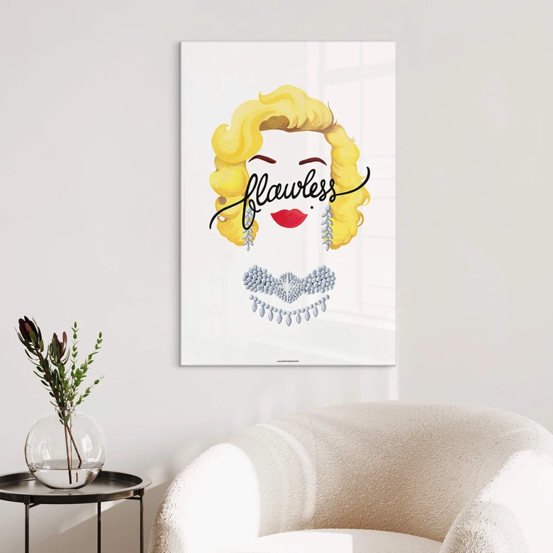 Tableau sur verre acrylique Tohmé - Flawless Marilyn 