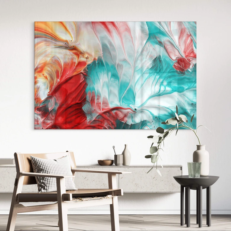 Acrylglasbild Westum - Abstrakte Jahreszeiten 