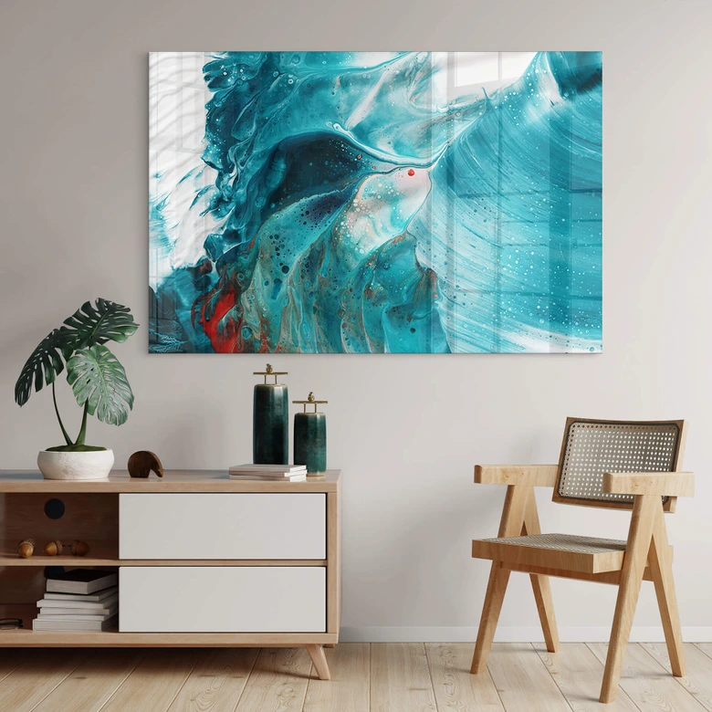 Acrylglasbild Westum - Flying into the waves 