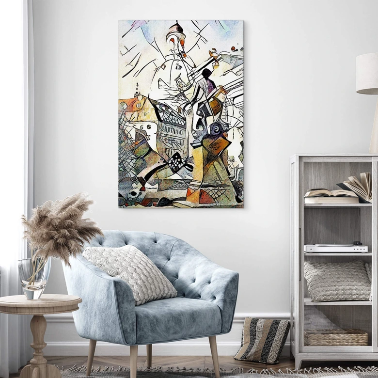 Acrylglasbild Zamart - Kandinsky trifft Dresden 
