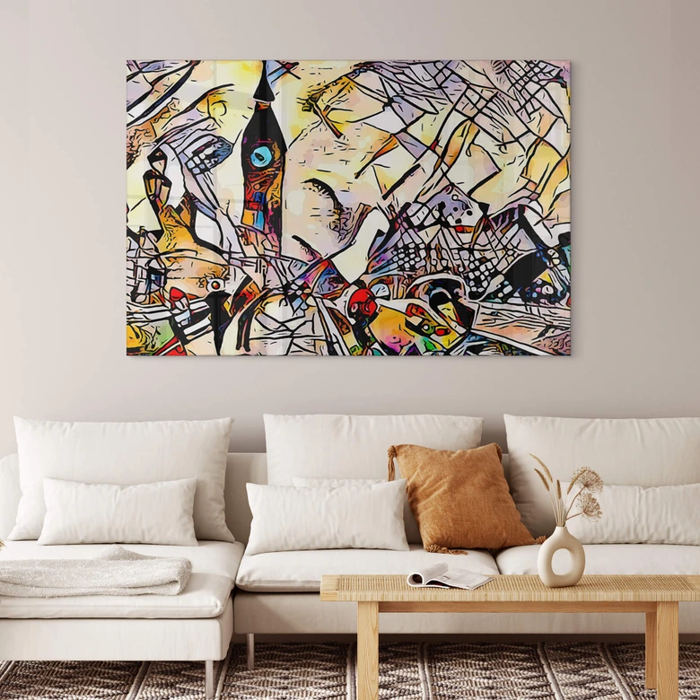 Acrylglasbild Zamart - Kandinsky trifft London Big Ben 