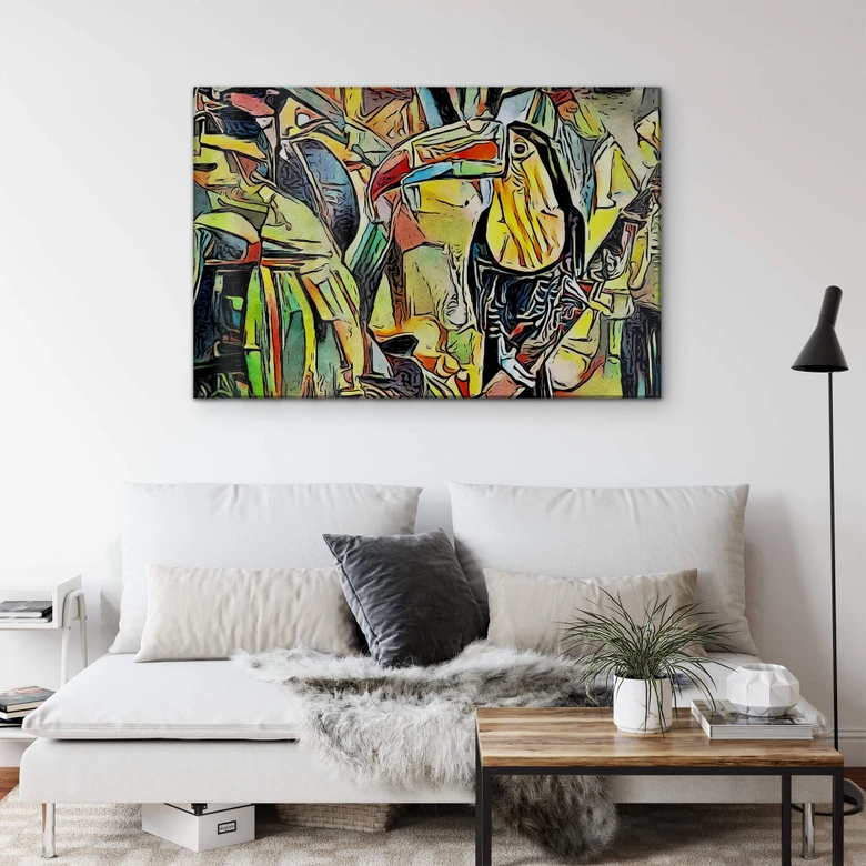 Tableau sur verre acrylique Zamart - Toucan 