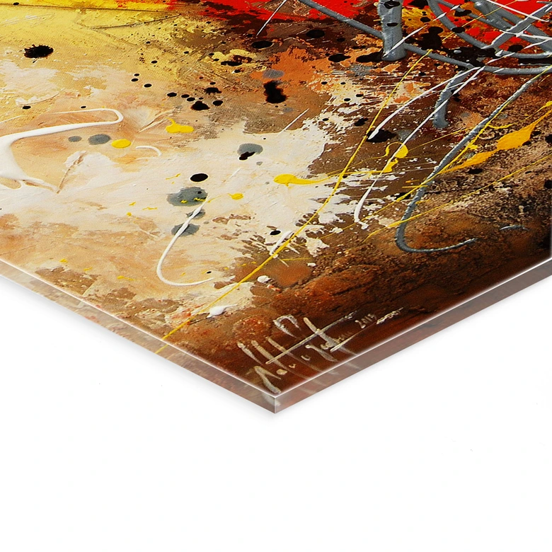 Acrylglasbild Fedrau - Osterfeuer 
