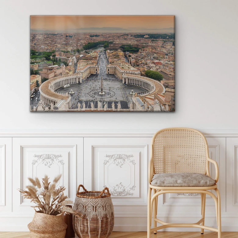 Acrylglasbild Hugonnard - Petersplatz Rom 
