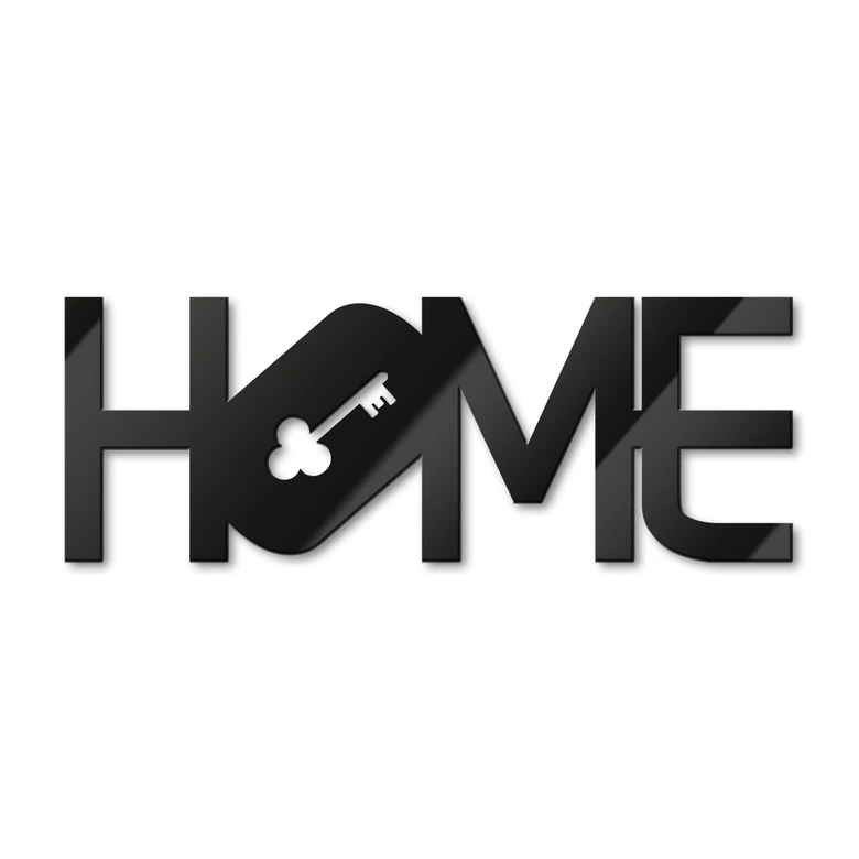 Lettre décorative en verre acrylique - Home - Clé 