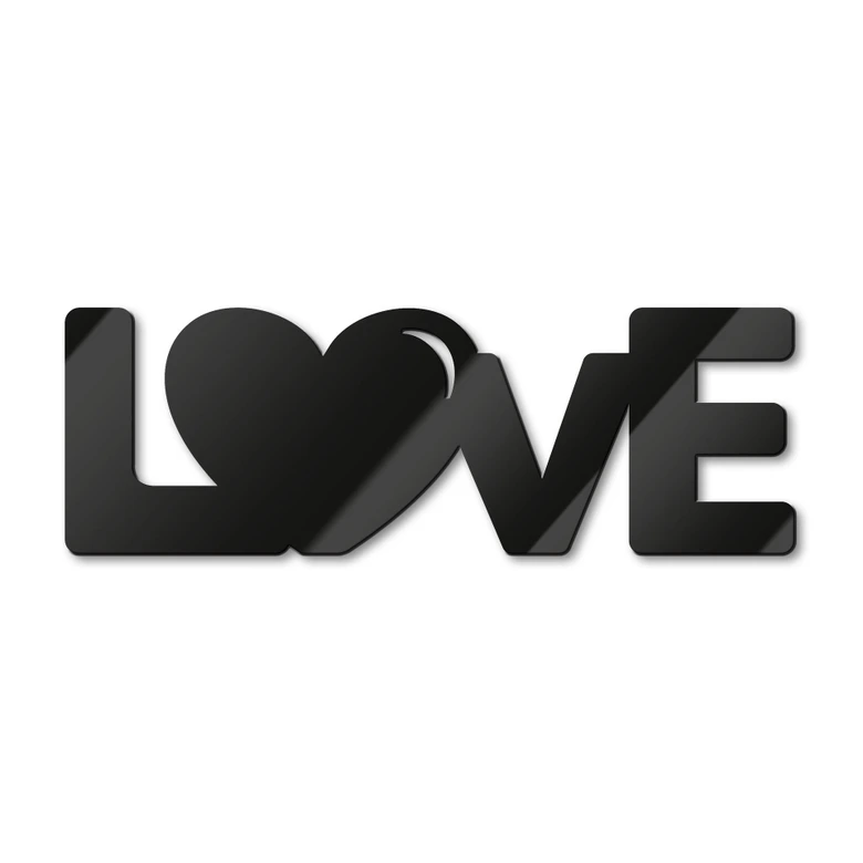 Lettres décoratives en verre acrylique - Love 