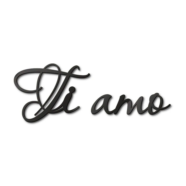 Lettre décorative en verre acrylique - Ti amo 