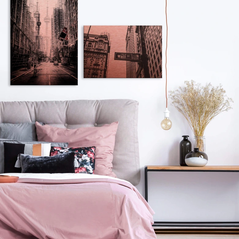 Alu-Dibond met kopereffect Chiriaco - Streets of Toronto 