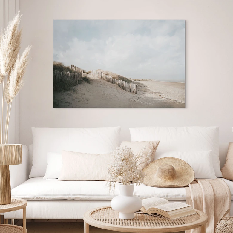Wandbild Dünenlandschaft an der Nordsee - Annie - Alu-Dibond 