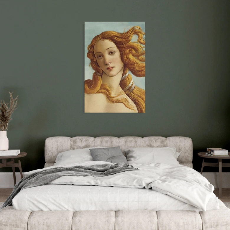 Wandbild Portrait der Venus - Inspiriert von Botticelli - Alu-Dibond 