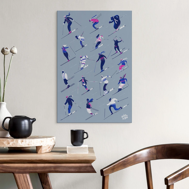 Wandbild Skifahren im Winter - Harrison - Alu-Dibond 