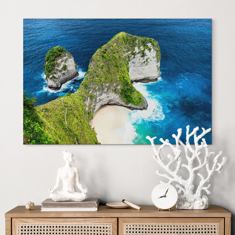 Wandbild Felsenküste von Nusa Penida - Hugonnard - Alu-Dibond 