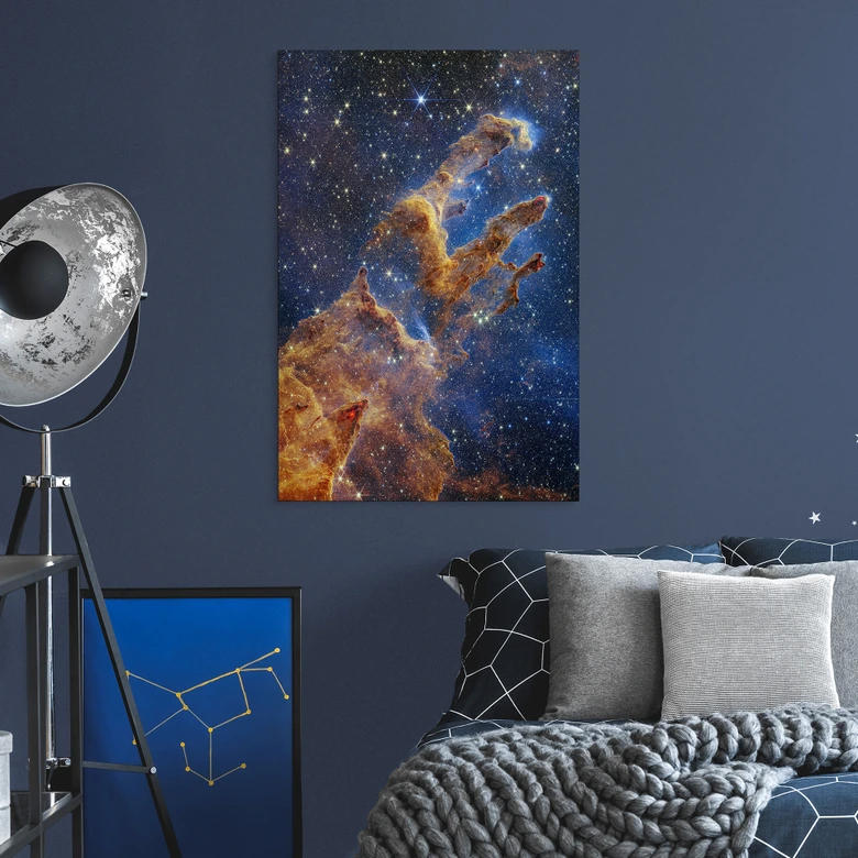 Wandbild James Webb Telescope - Pillars of Creation - Alu-Dibond 