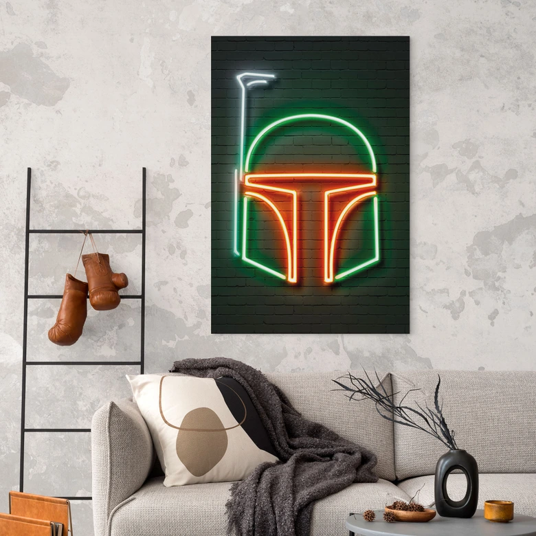Wanddecoratie Boba Fett - Mielu - aluminium dibond 