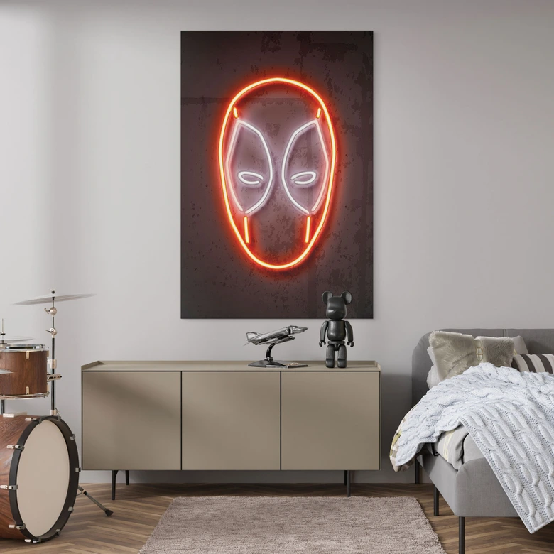 Wandbild Deadpool - Mielu - Alu-Dibond 