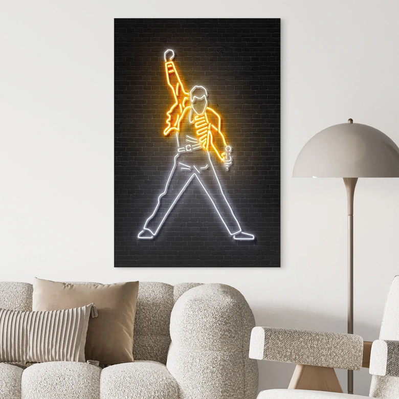 Wandbild Freddy Mercury - Mielu - Alu-Dibond 