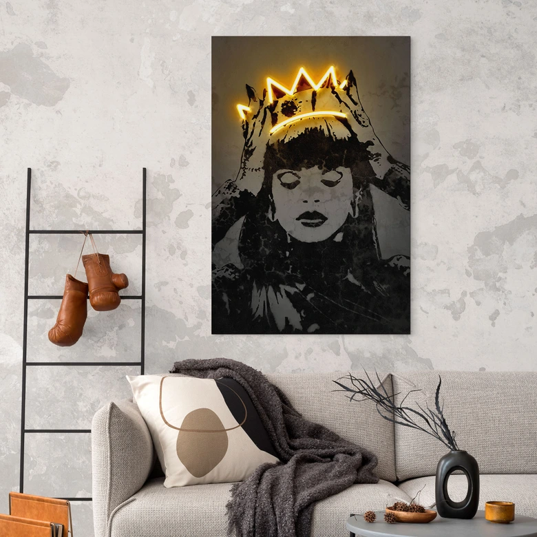 Wandbild Rihanna - Mielu - Alu-Dibond 