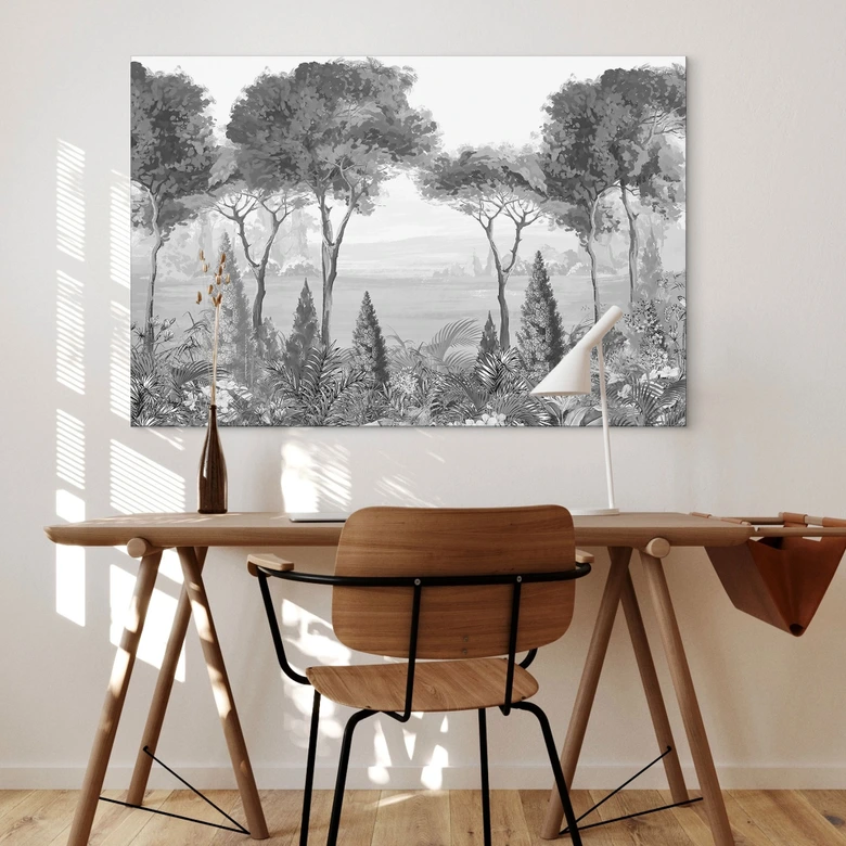 Wandbild Idyllische Pflanzenlandschaft - Ms Tiff - Alu-Dibond 