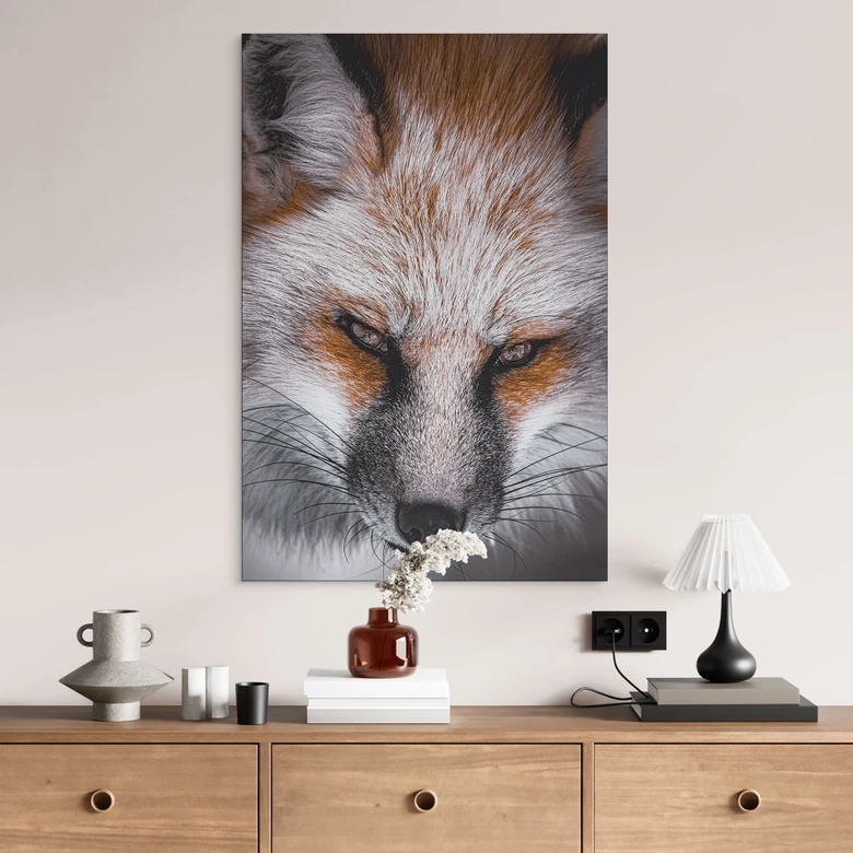 Wandbild Tierporträt Rotfuchs - Alu-Dibond - Nagi 