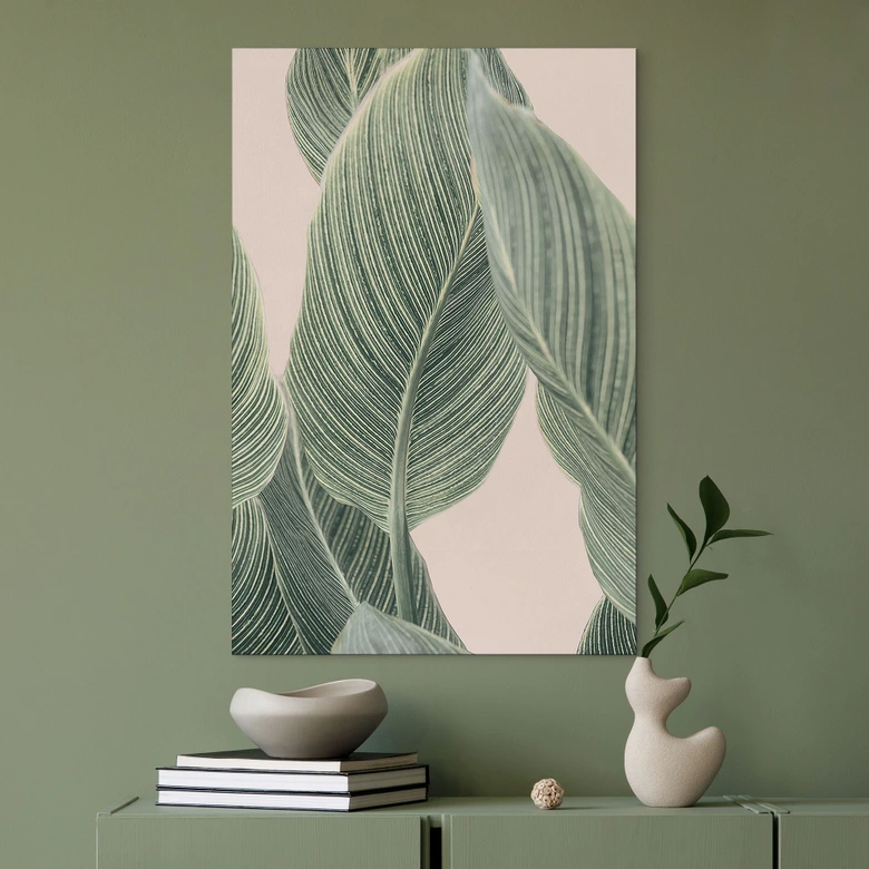 Wandbild Calathea Pflanze - Sisi & Seb - Alu-Dibond 